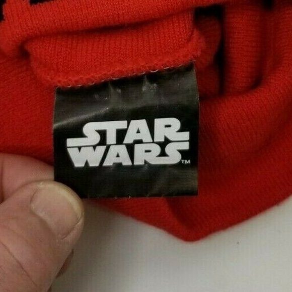 Star Wars The Force Awakens Red Knit Cap Beanie Hat (J5) - Picture 3 of 4